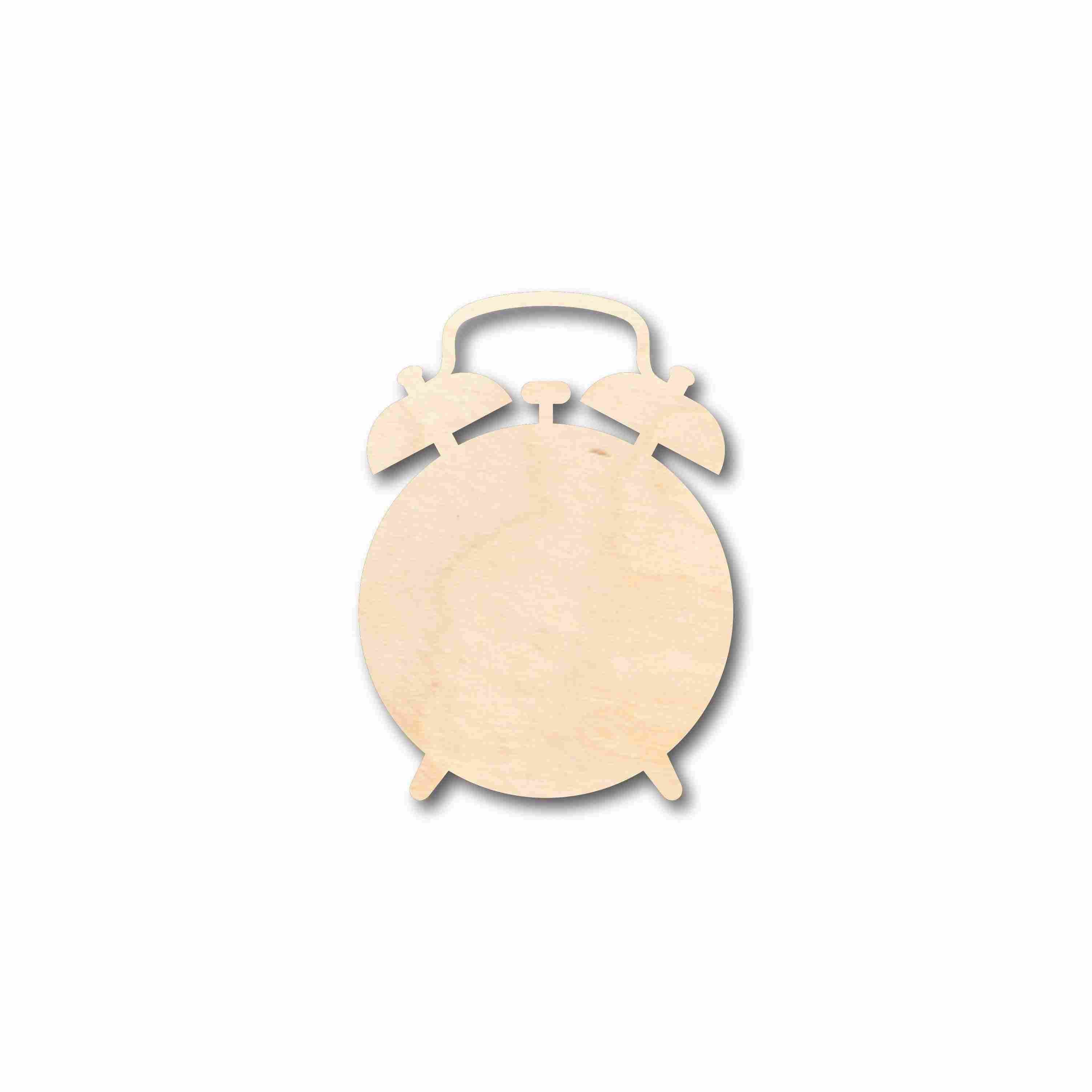 Unfinished Wood Alarm Clock Silhouette - Craft- up to 46" DIY