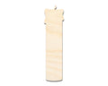 Unfinished Wood Candle Shape - Craft - up to 46"