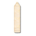 Unfinished Wood Etched Pencil Shape | Paint By Line Crafts | up to 30" DIY