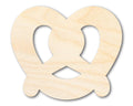 Unfinished Wood Pretzel Shape | Food | Craft Cutout | up to 46" DIY