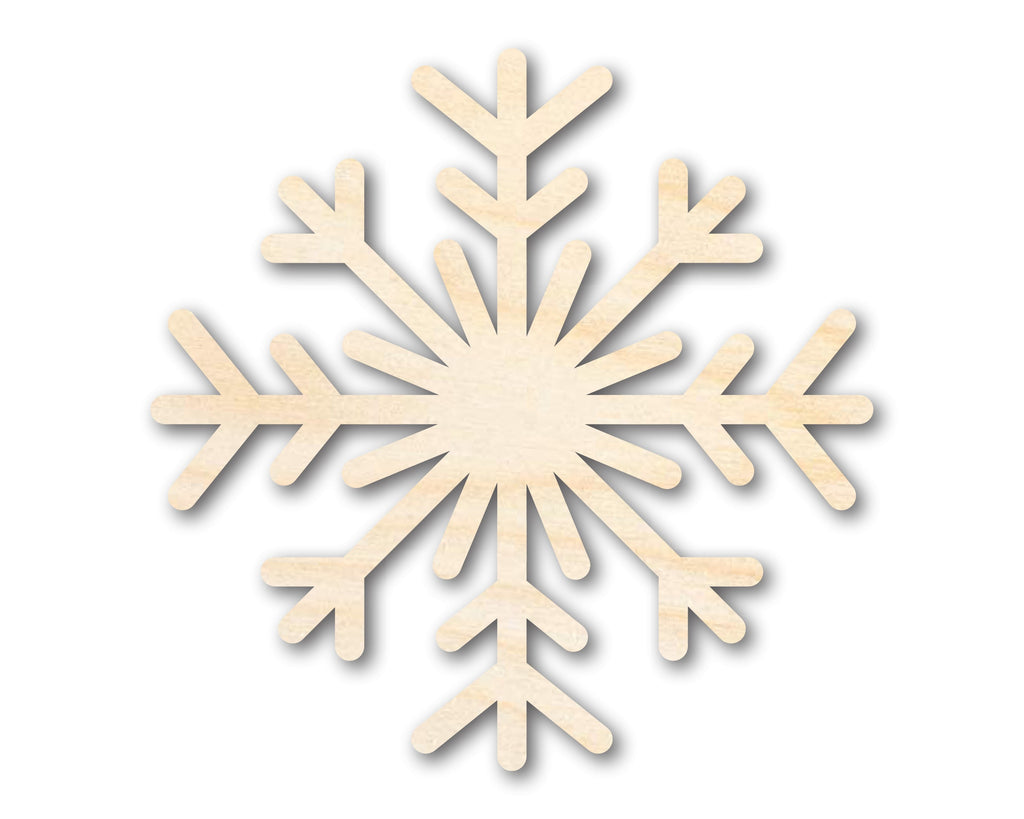 Unfinished Wood Snowflake Shape | Winter Decor | DIY Craft Cutout | up to 46" DIY