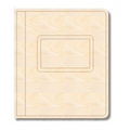 Unfinished Wood Etched Composition Notebook Shape | Paint By Line Crafts | up to 30" DIY