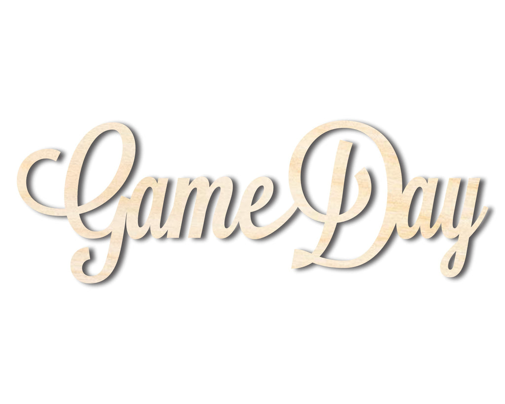 Unfinished Wood Game Day Shape - Word Craft - up to 46"