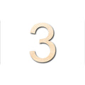 Unfinished Wood Arial Number 3 Shape - Craft - up to 46" DIY