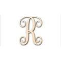 Unfinished Wood Monogram R Shape - Craft - up to 46" DIY