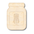 Unfinished Wood Etched Peanut Butter Shape | Paint By Line Crafts | up to 30" DIY