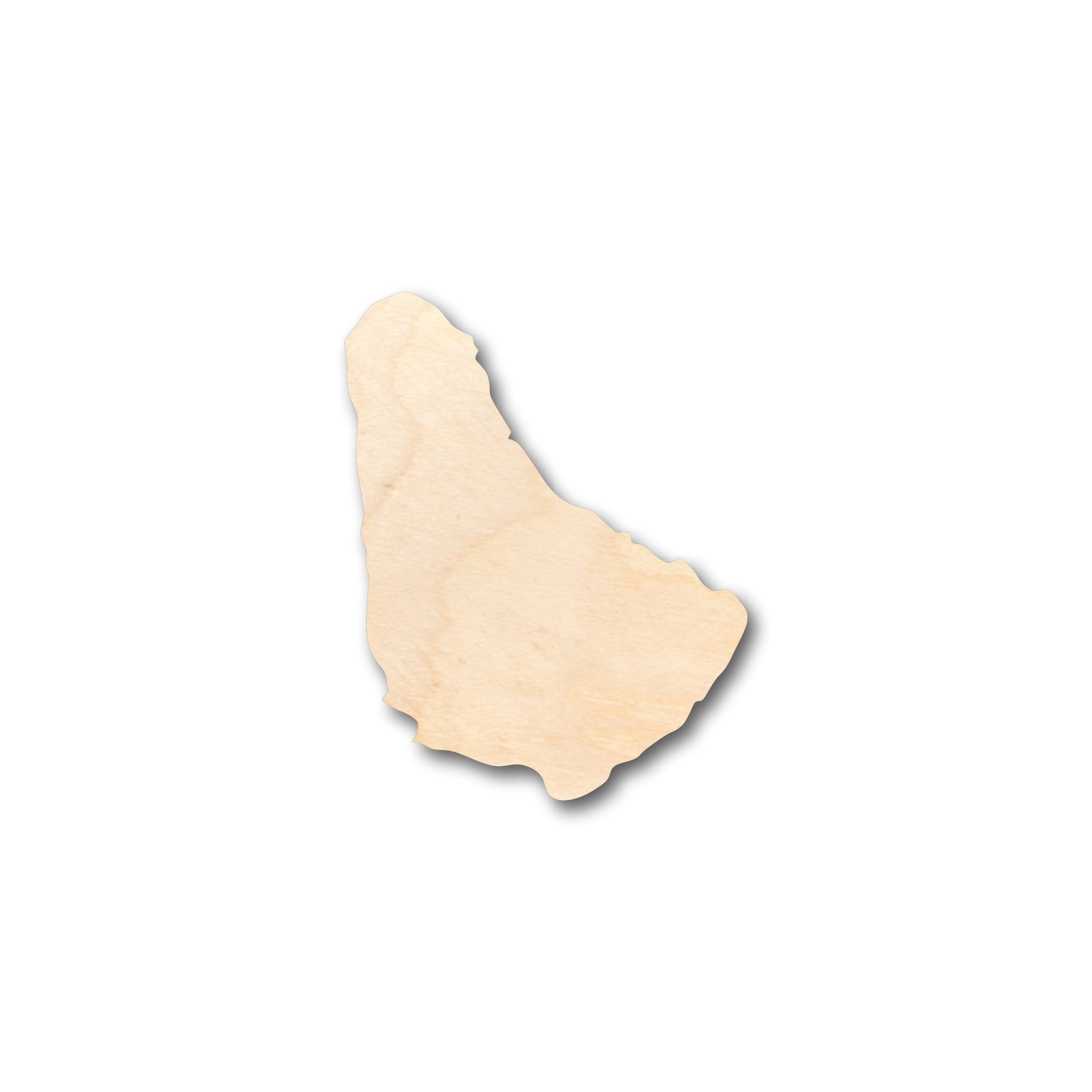 Unfinished Wood Barbados Shape - Craft - up to 46" DIY