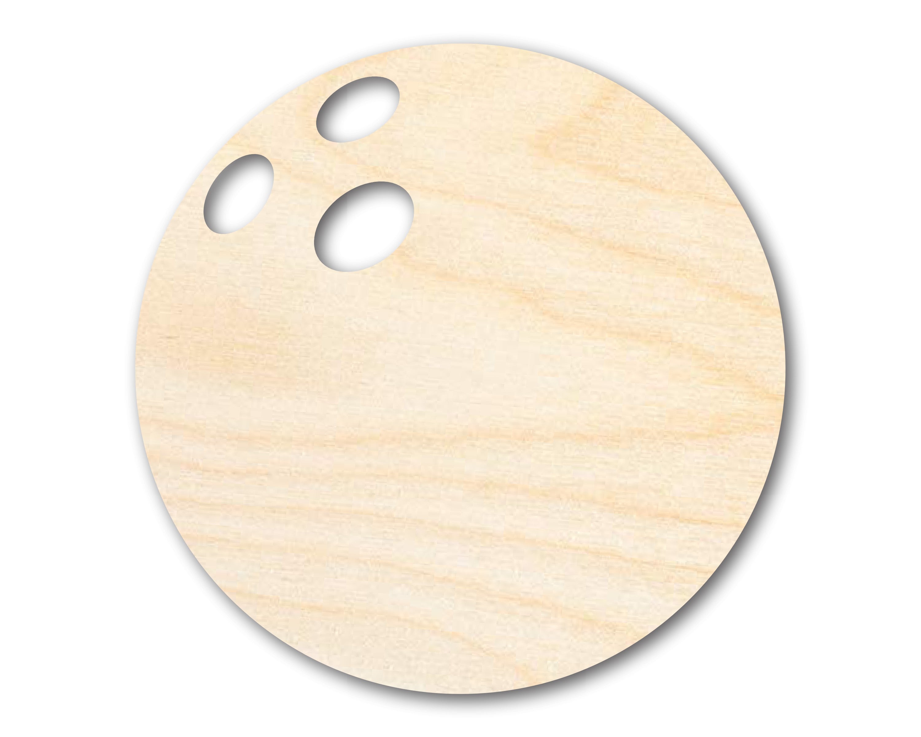 Unfinished Wood Bowling Ball Silhouette - Craft- up to 46" DIY