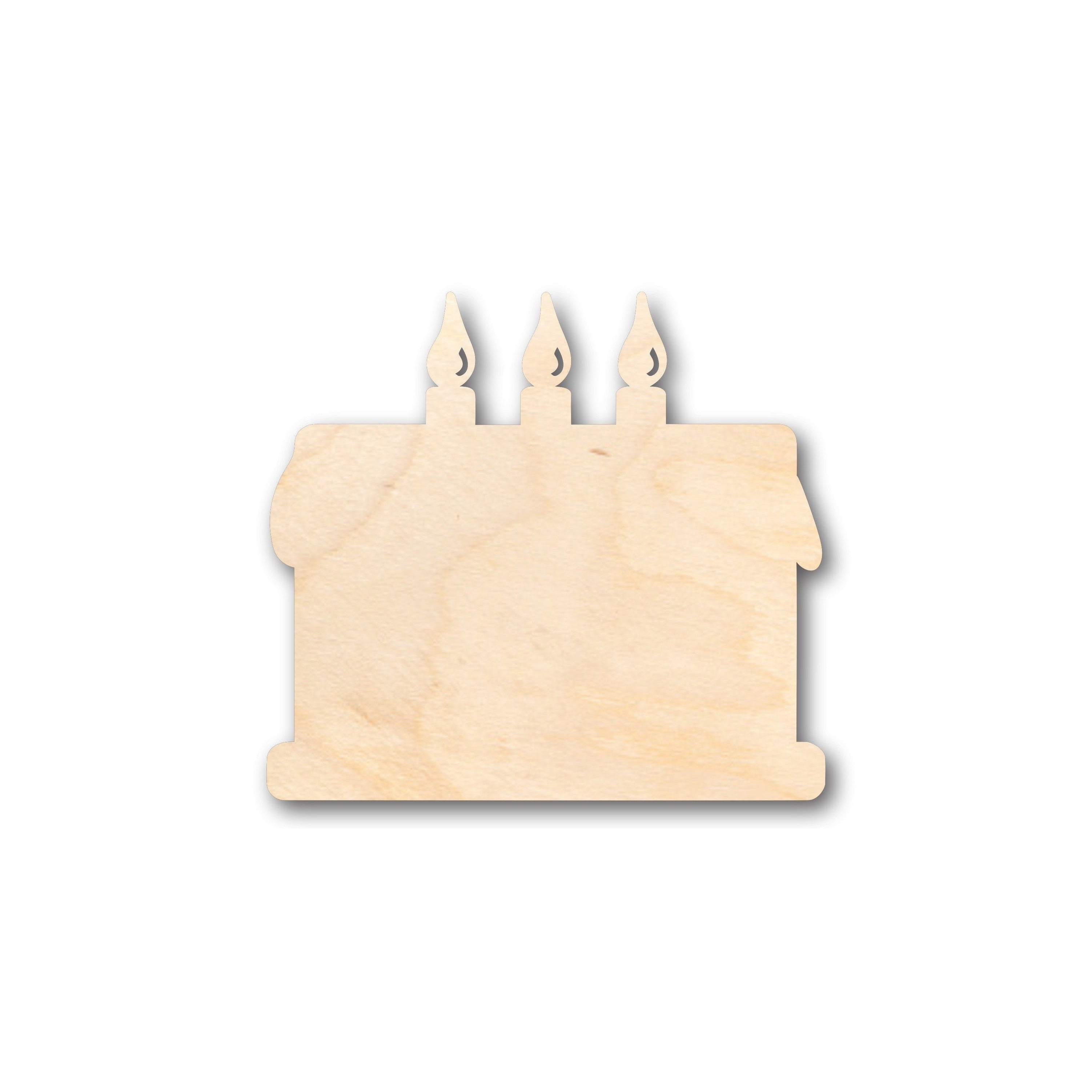 Unfinished Wood Cake Shape - Craft - up to 46" DIY
