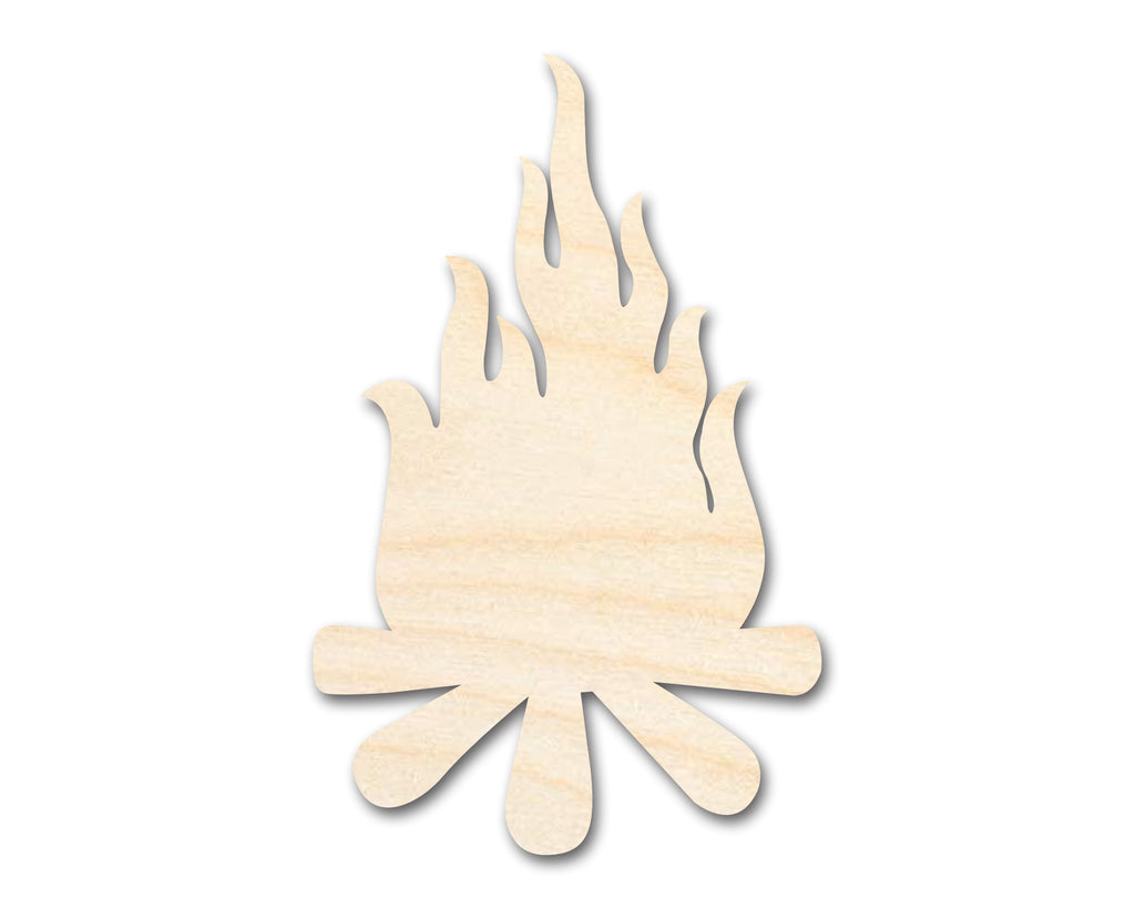 Unfinished Wood Bonfire Shape - Camping Craft - up to 46" DIY