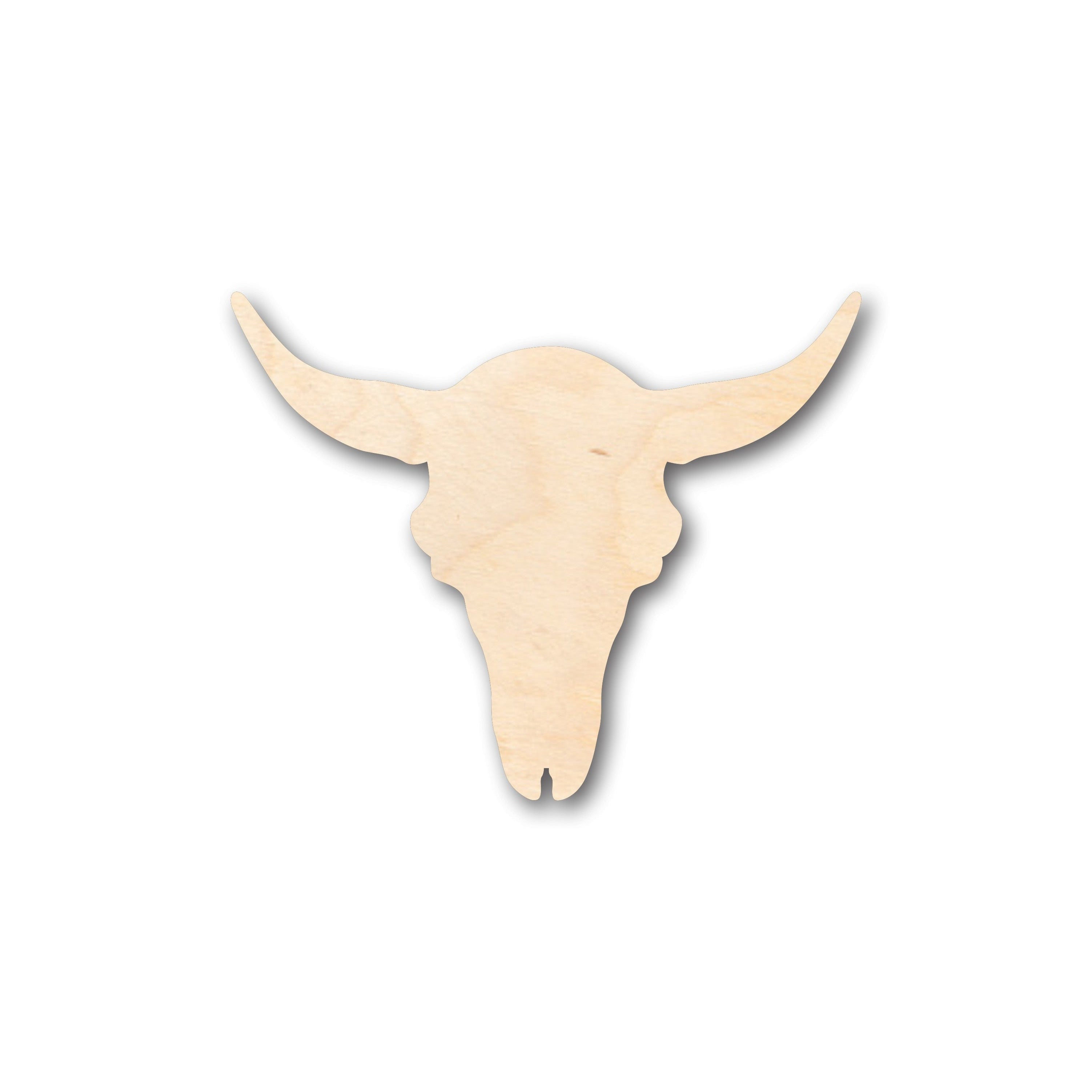Unfinished Wood Cattle Skull Shape - Craft - up to 46" DIY