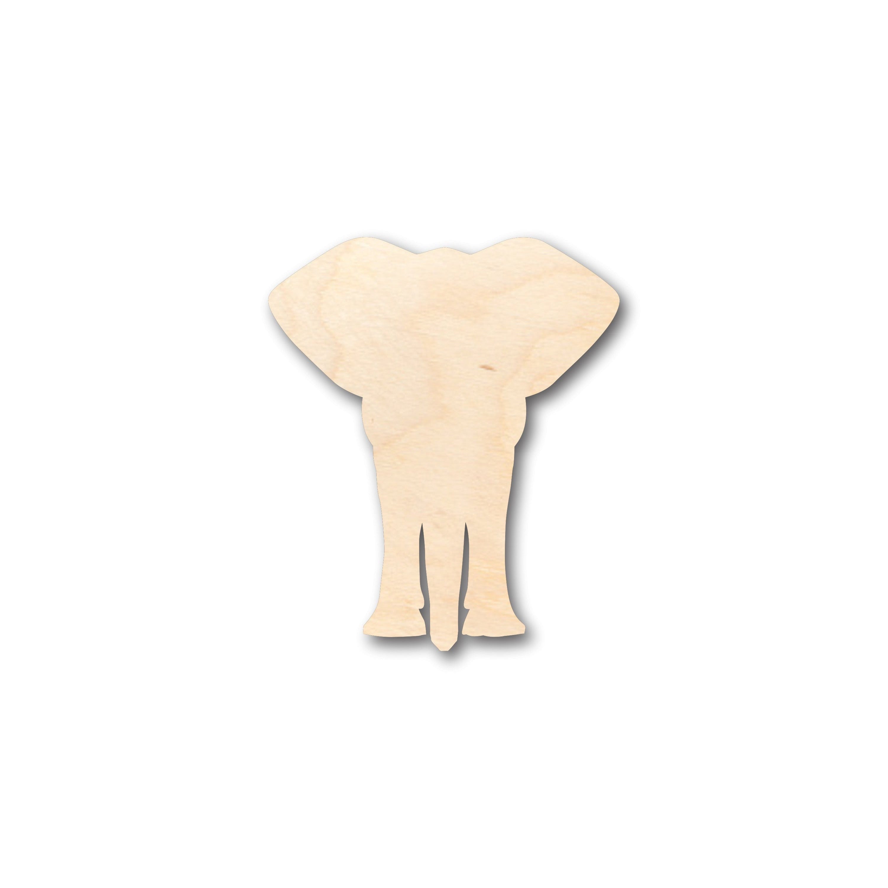 Unfinished Wood African Wildlife Elephant Shape - Craft - up to 46" DIY