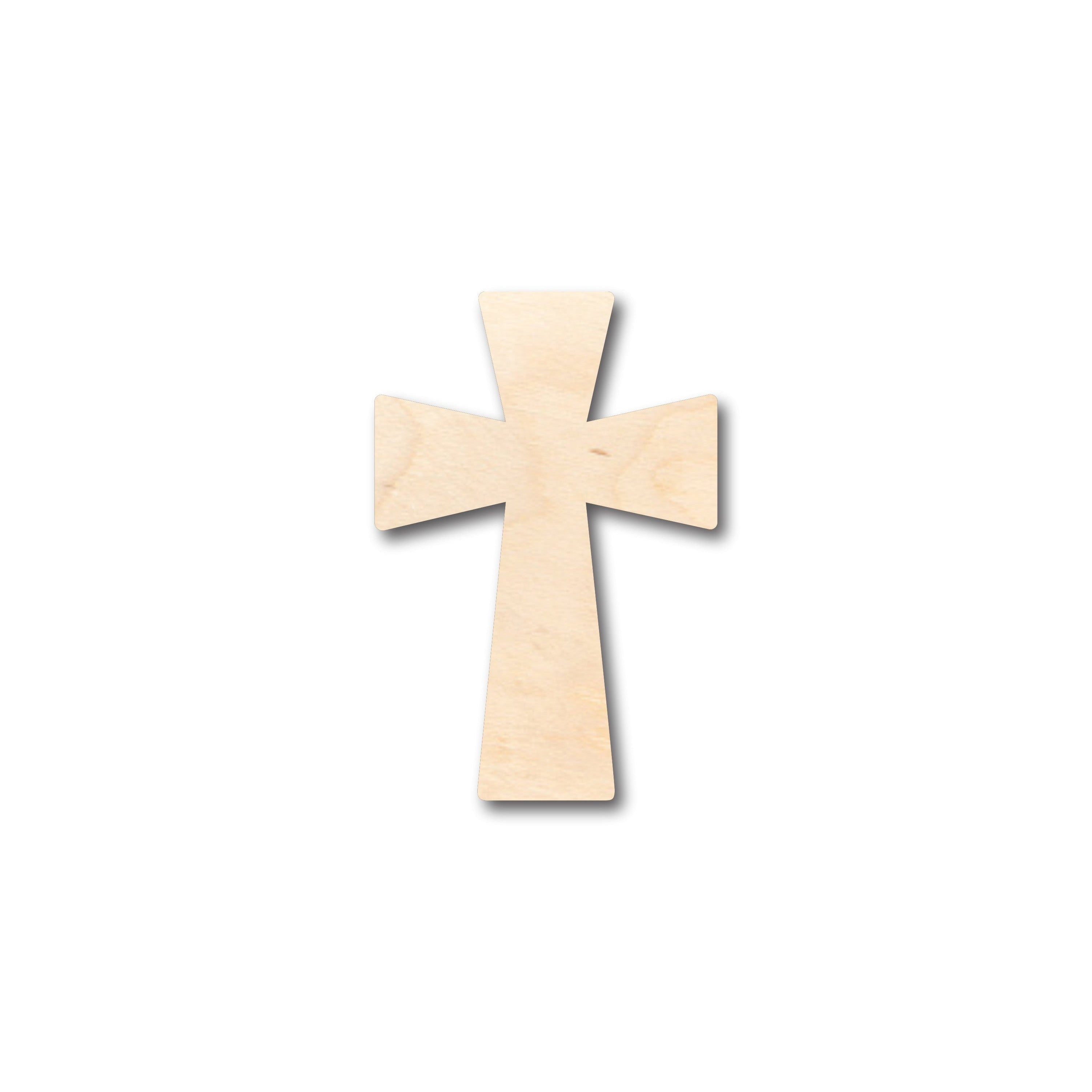 Unfinished Wood Germanic Cross Shape - Craft - up to 46" DIY