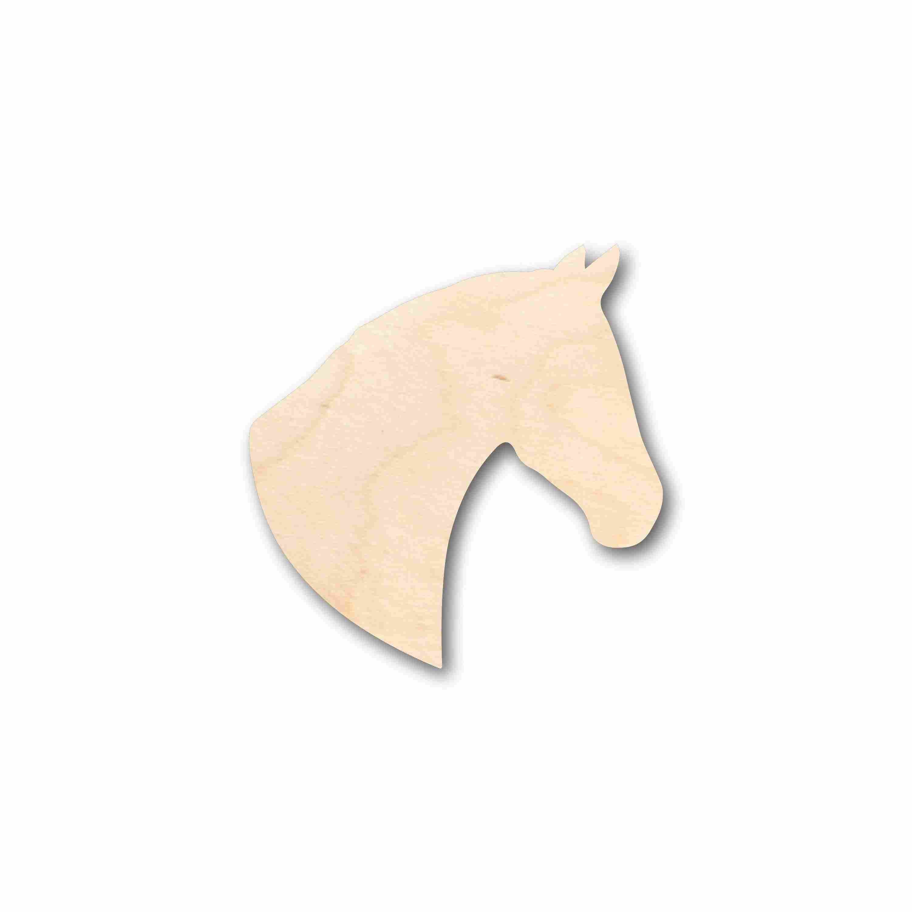 Unfinished Wood Horse Head Silhouette - Craft- up to 46" DIY