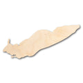 Unfinished Wood Lake Erie Shape - Craft - up to 46" DIY