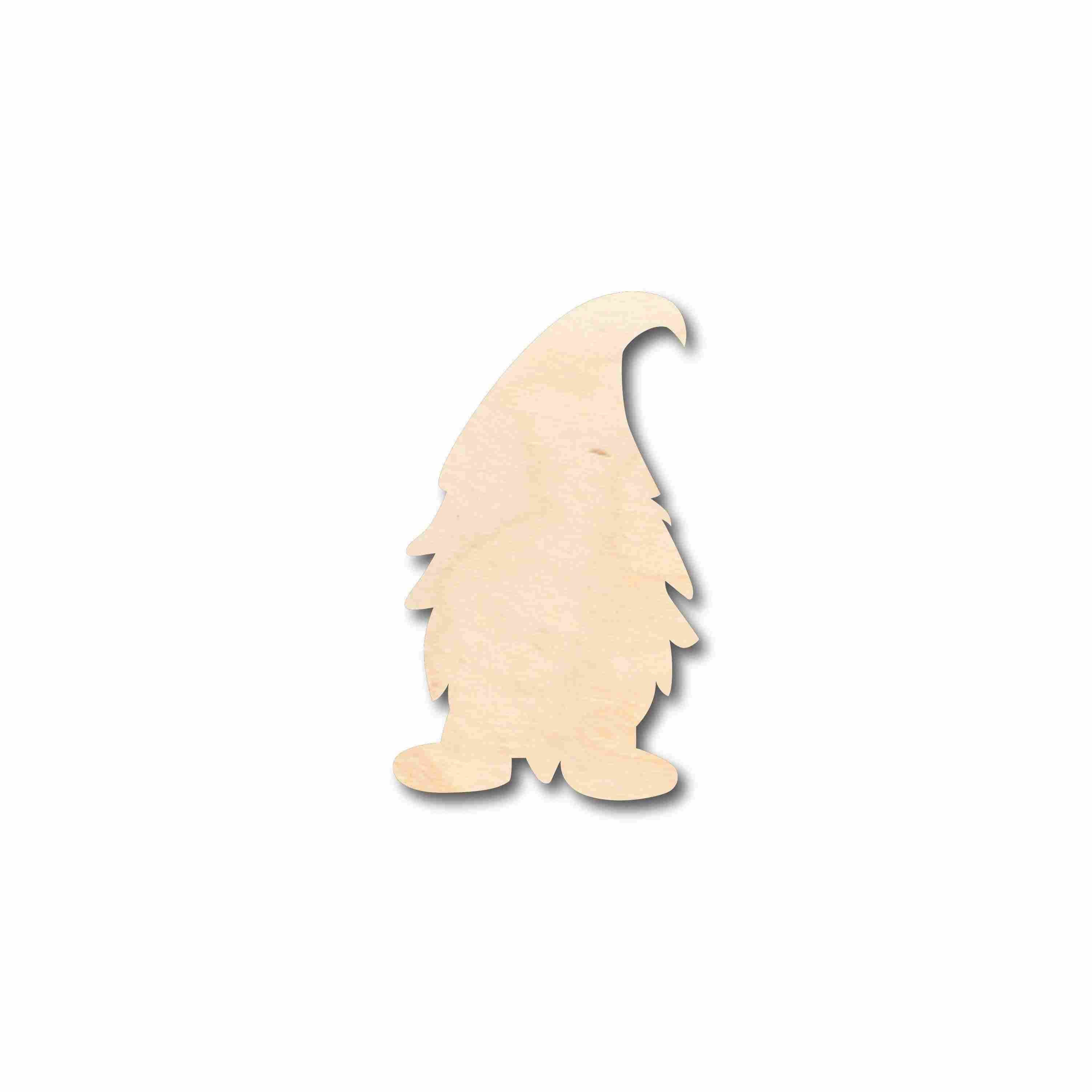 Unfinished Wood Male Gnome Silhouette - Craft- up to 46" DIY
