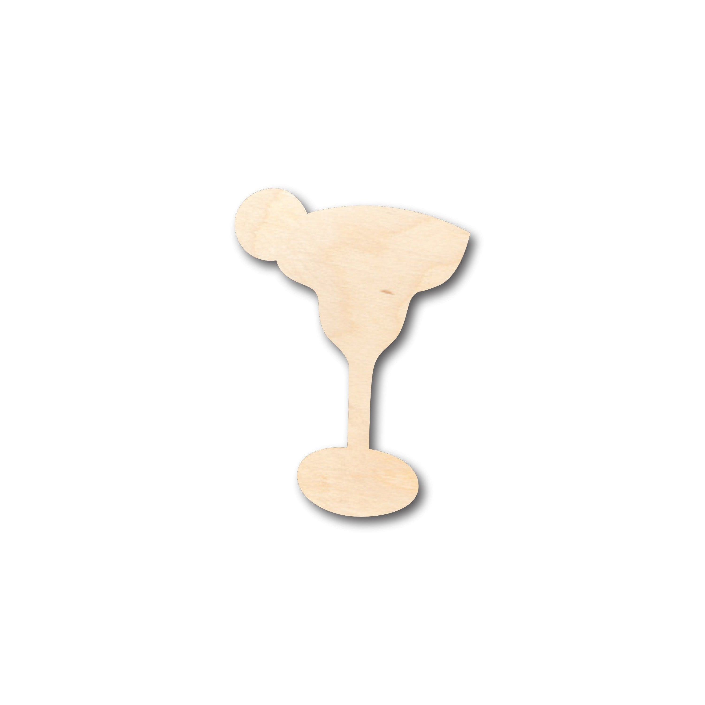 Unfinished Wood Lime Margarita Glass Shape - Craft - up to 46" DIY