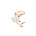 Unfinished Wood Mermaid Siren Shape - Craft - up to 46" DIY