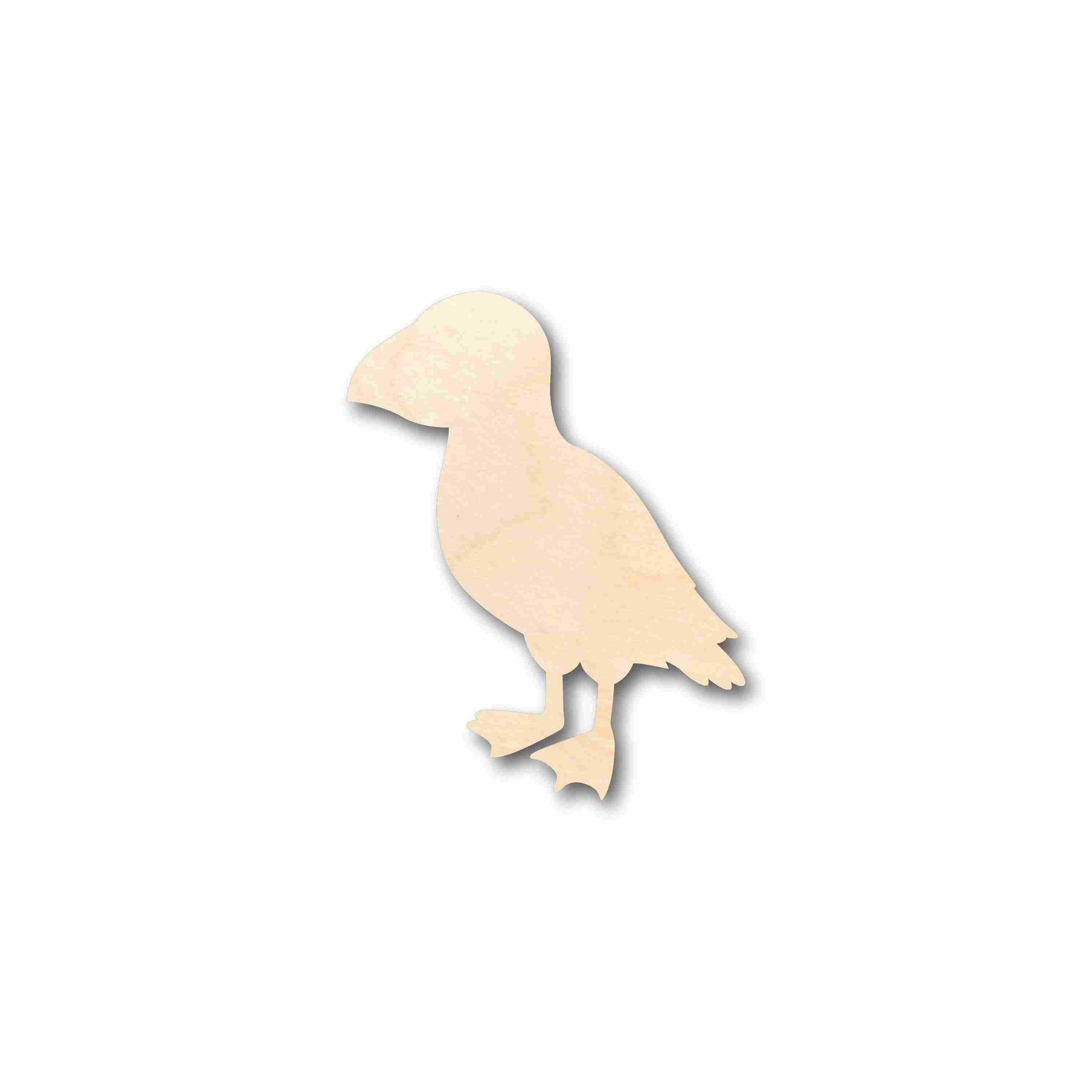 Unfinished Wood Puffin Silhouette - Craft- up to 46" DIY