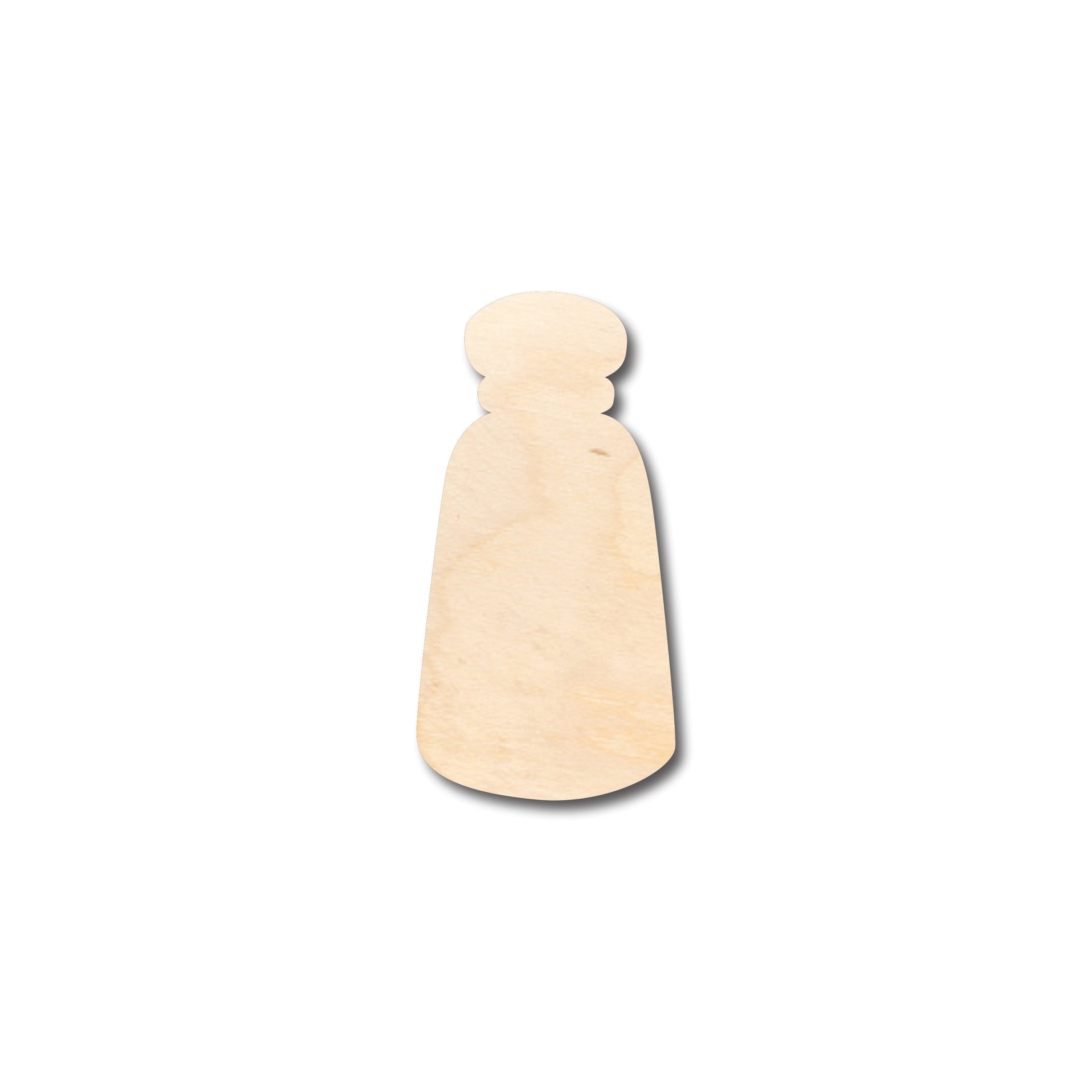 Unfinished Wood Salt Pepper Shaker Shape - Craft - up to 46" DIY