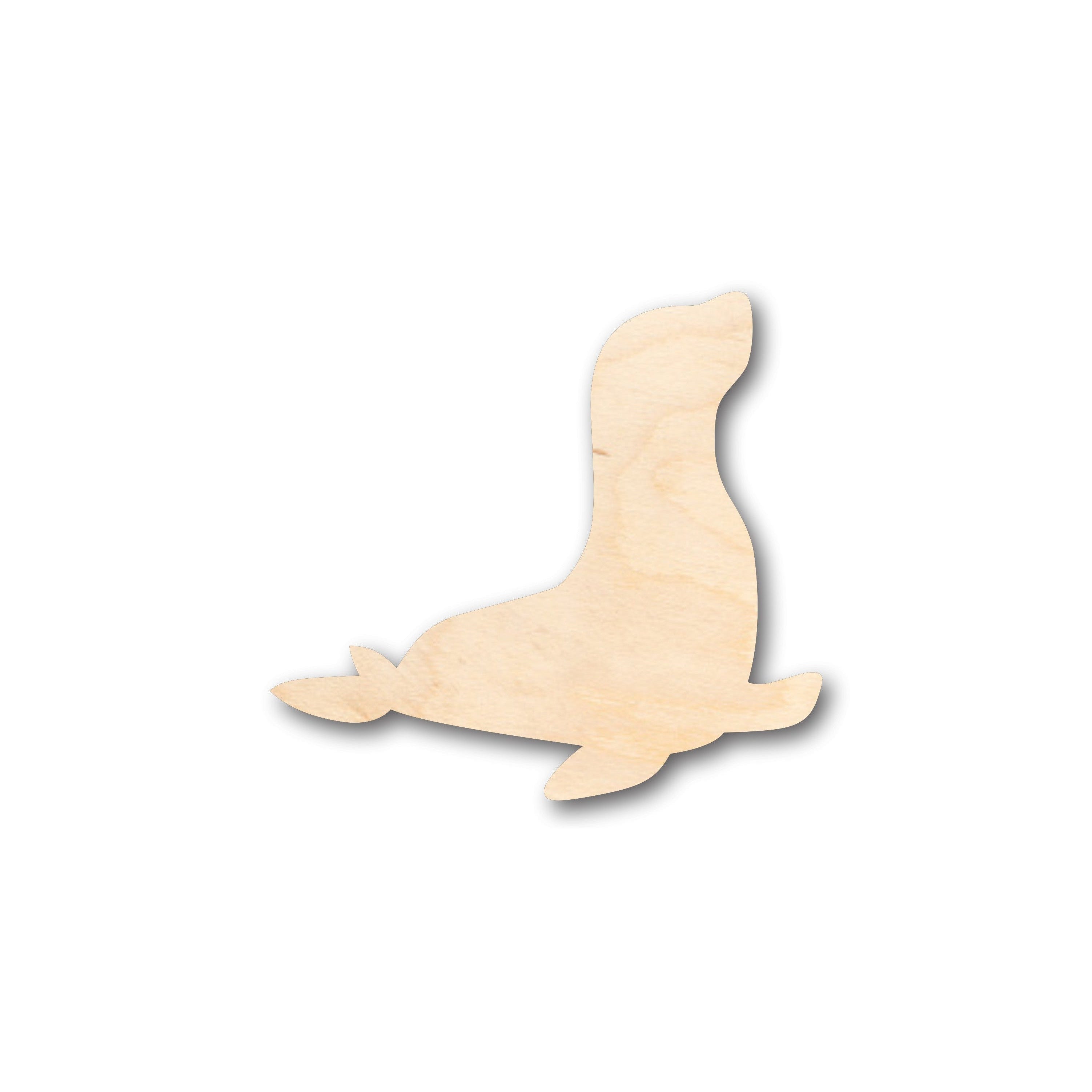 Unfinished Wood Seal Shape - Craft - up to 46" DIY