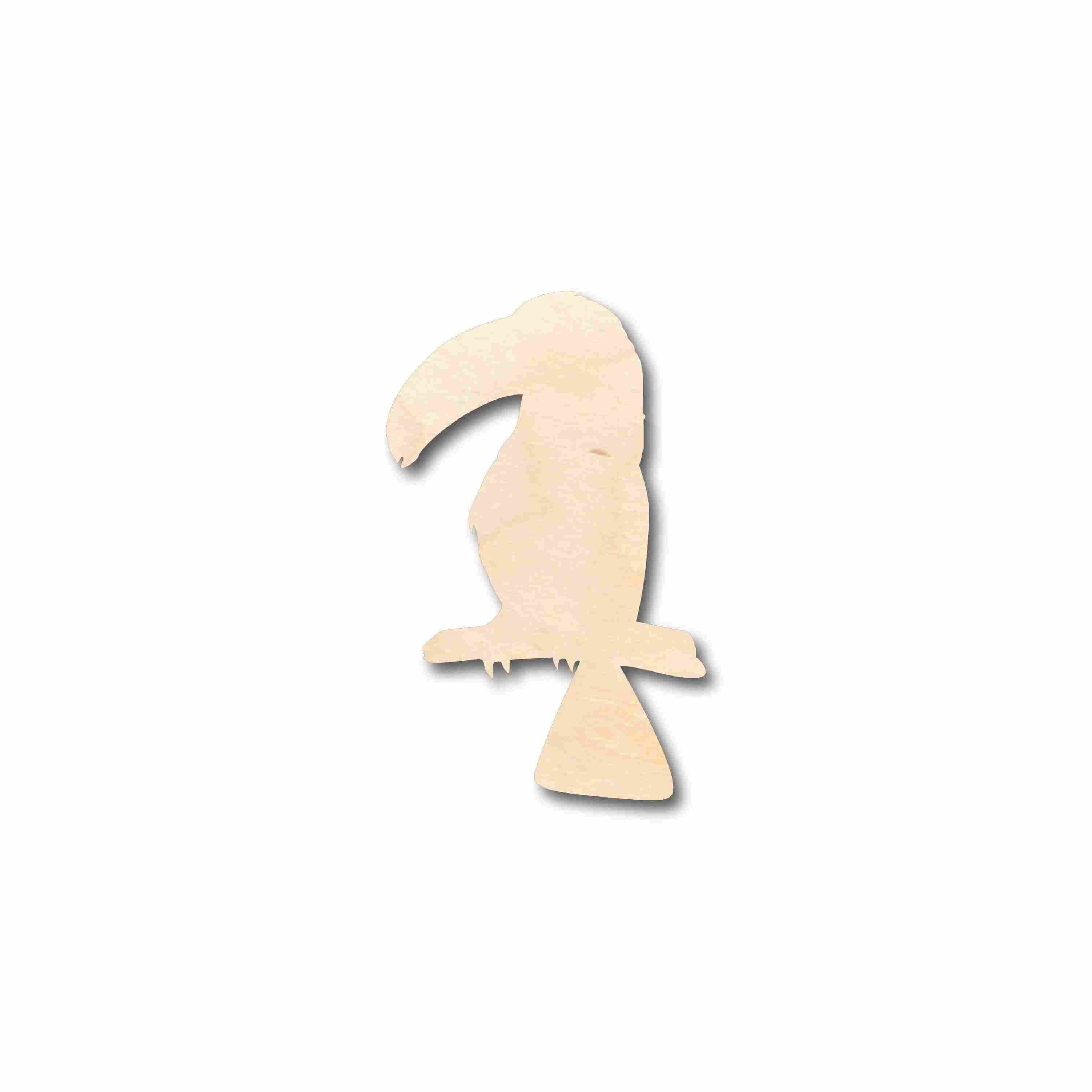 Unfinished Wood Toucan Bird Jungle Silhouette - Craft- up to 46" DIY