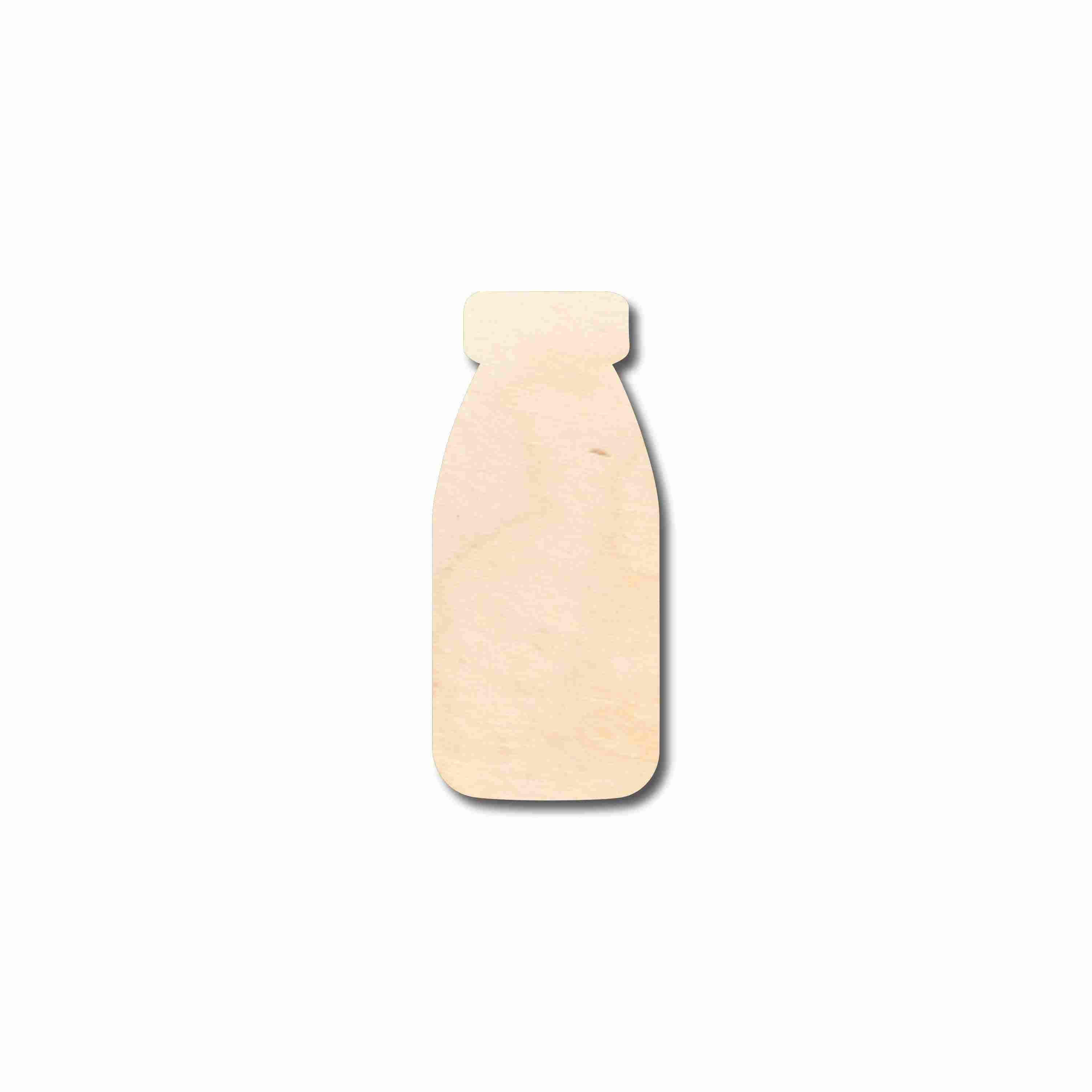 Unfinished Wood Vintage Milk Bottle Silhouette - Craft- up to 46" DIY