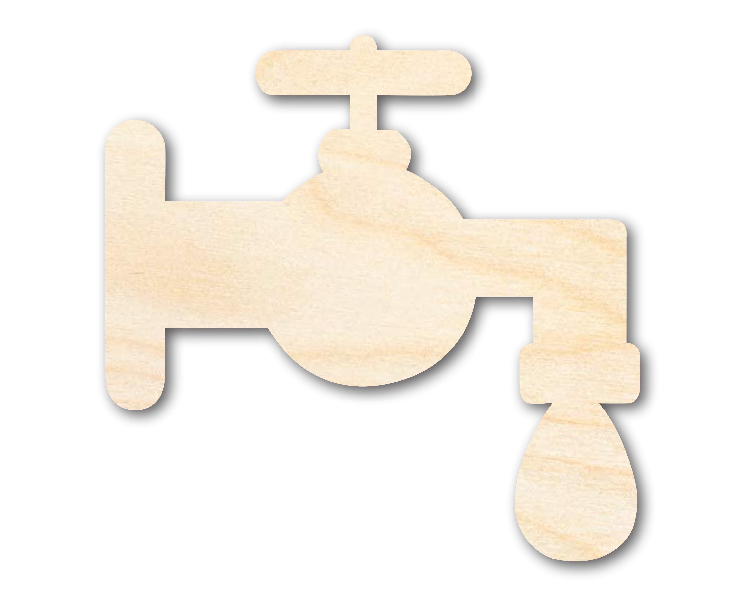 Unfinished Wood Water Spout Silhouette - Craft - up to 46" DIY