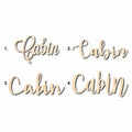 Cabin Sign Unfinished Wood Cutout Home Decor DIY