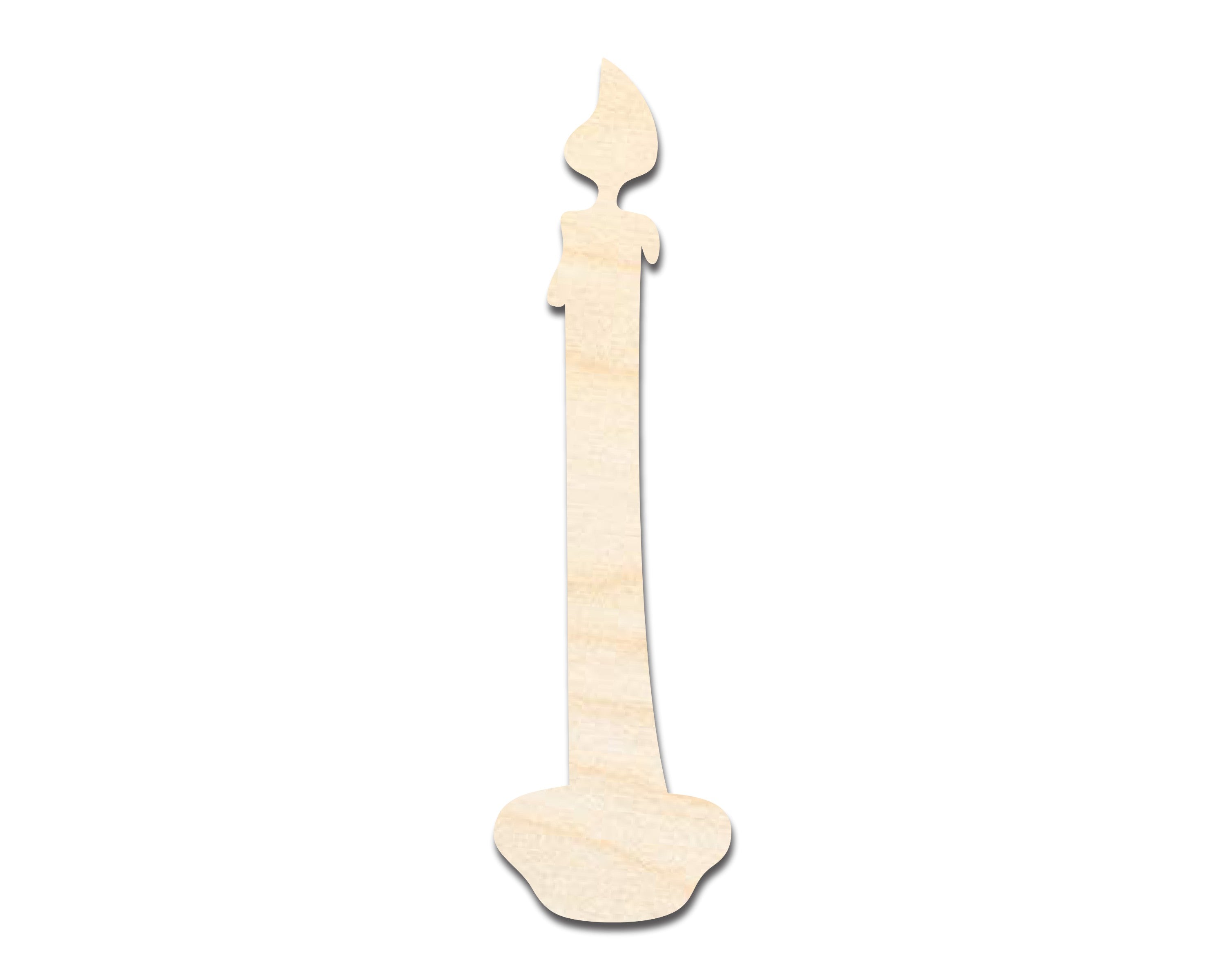 Unfinished Wood Candlestick Shape - Craft - up to 46"