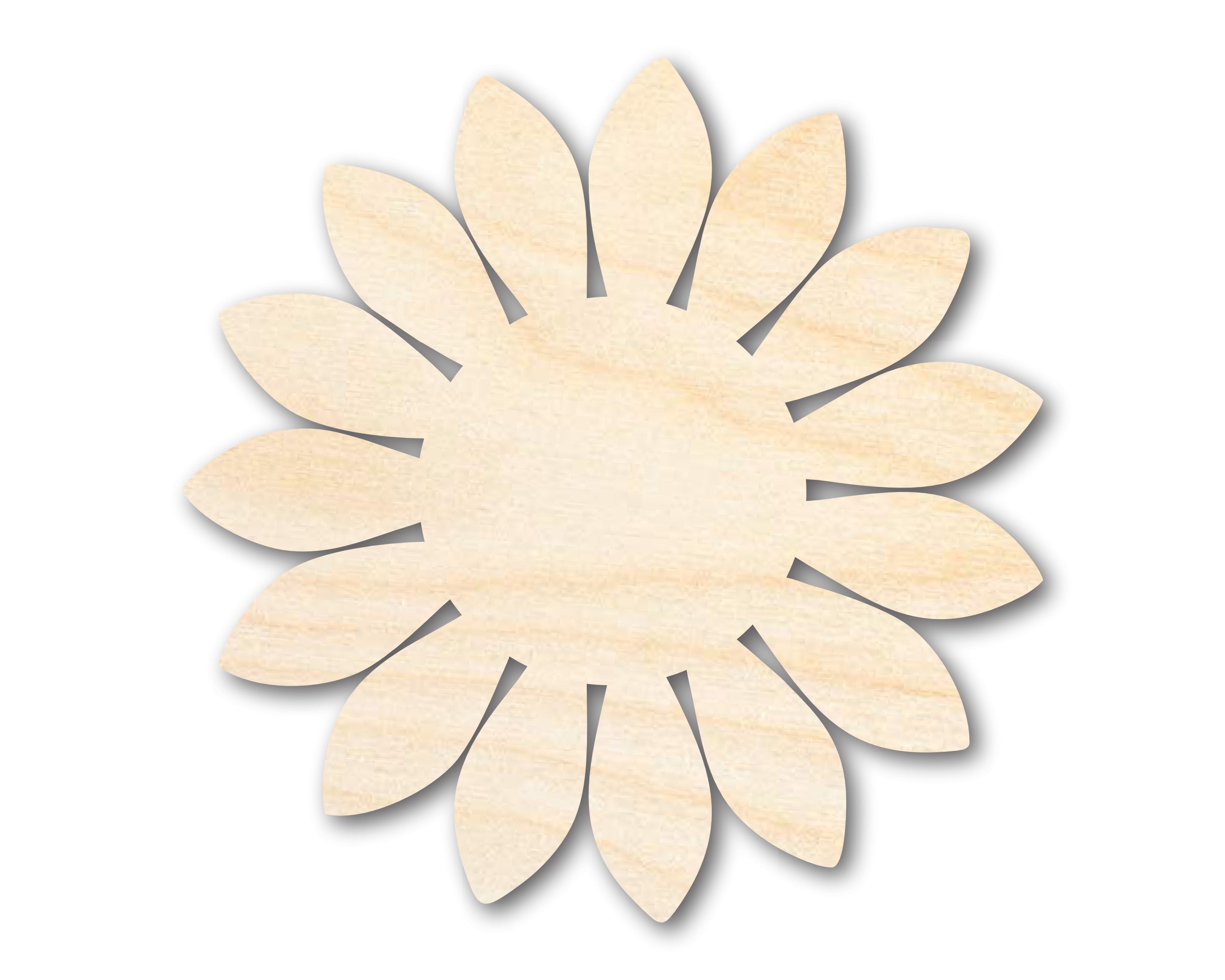 Unfinished Wood Sunflower Shape - Craft - up to 46"