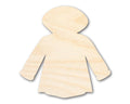 Unfinished Wood Raincoat Shape - Craft - up to 46"