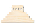 Unfinished Wood Mayan Pyramid Shape | Craft Cutout | up to 46" DIY