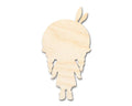 Unfinished Wood Native Girl Shape | Craft Cutout | up to 46" DIY