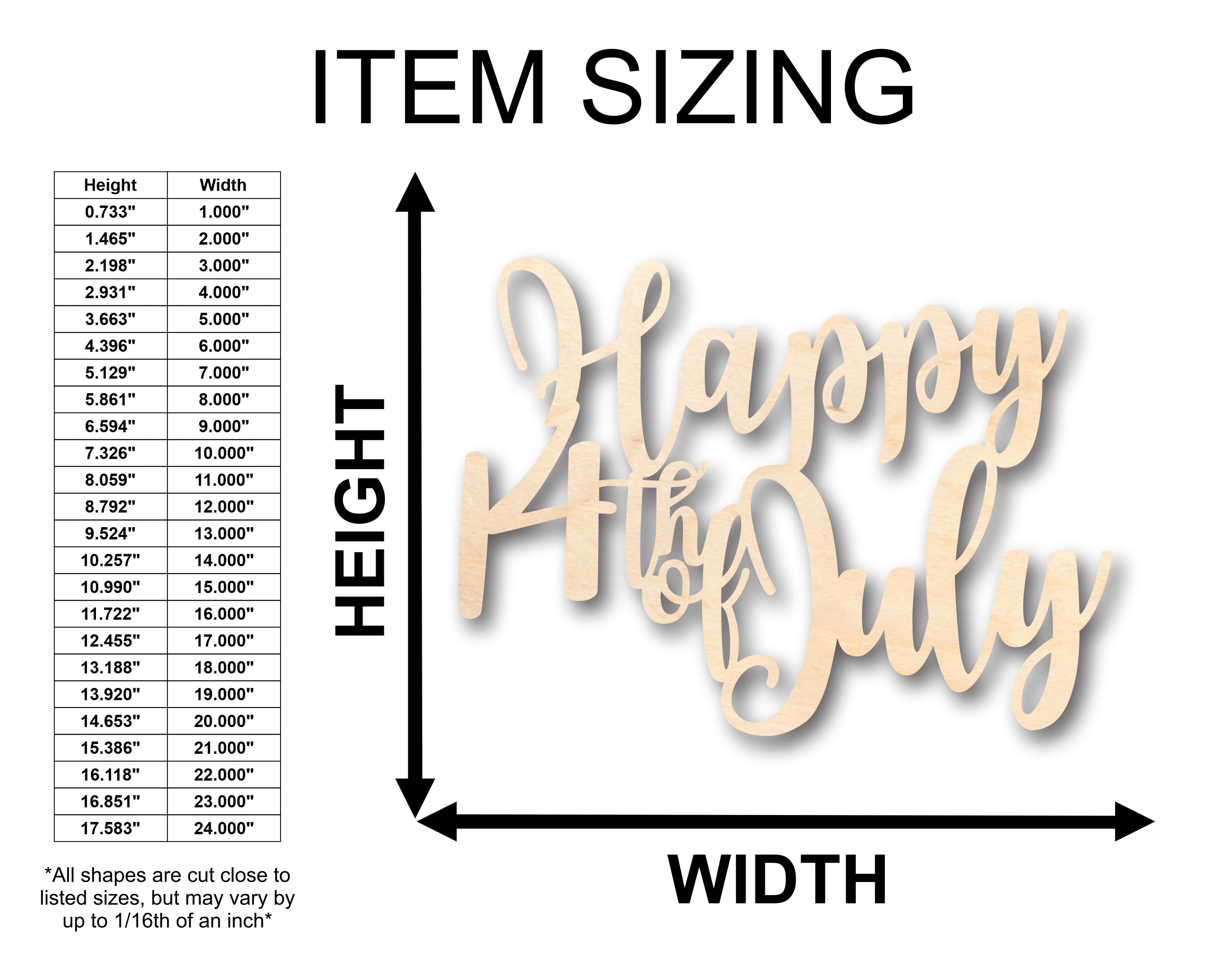 Unfinished Wood Bastille Day 14th of July Shape - Craft - up to 46" DIY
