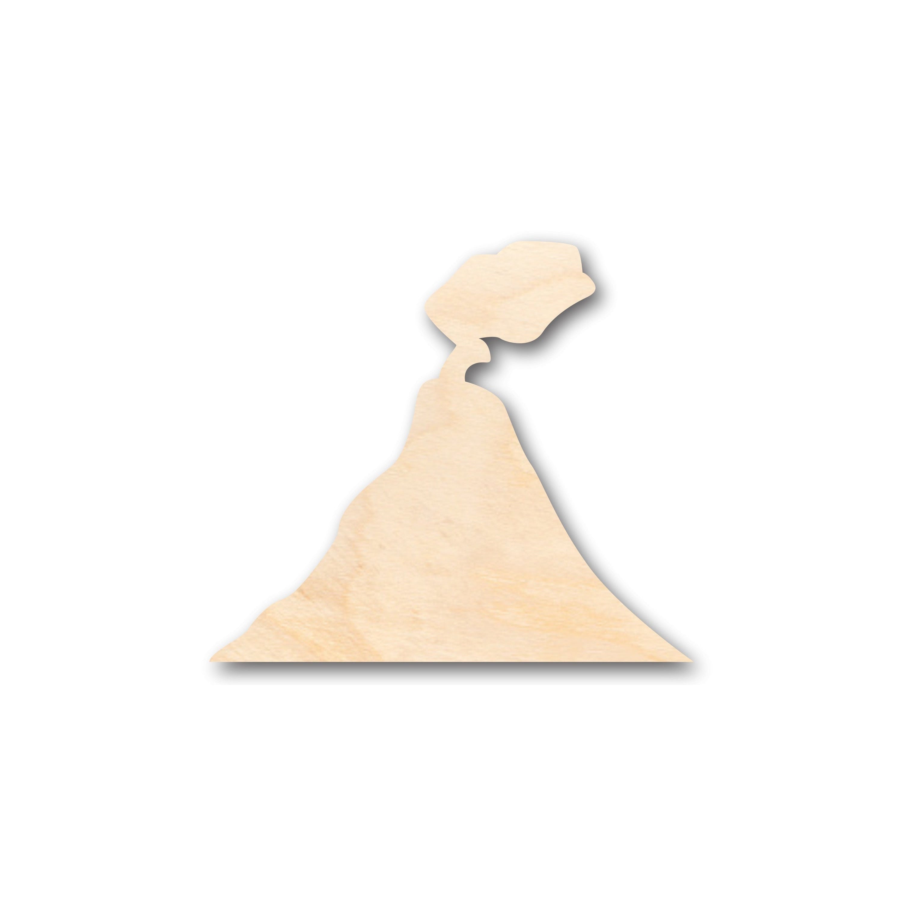 Unfinished Wood Volcano Shape - Craft - up to 46" DIY