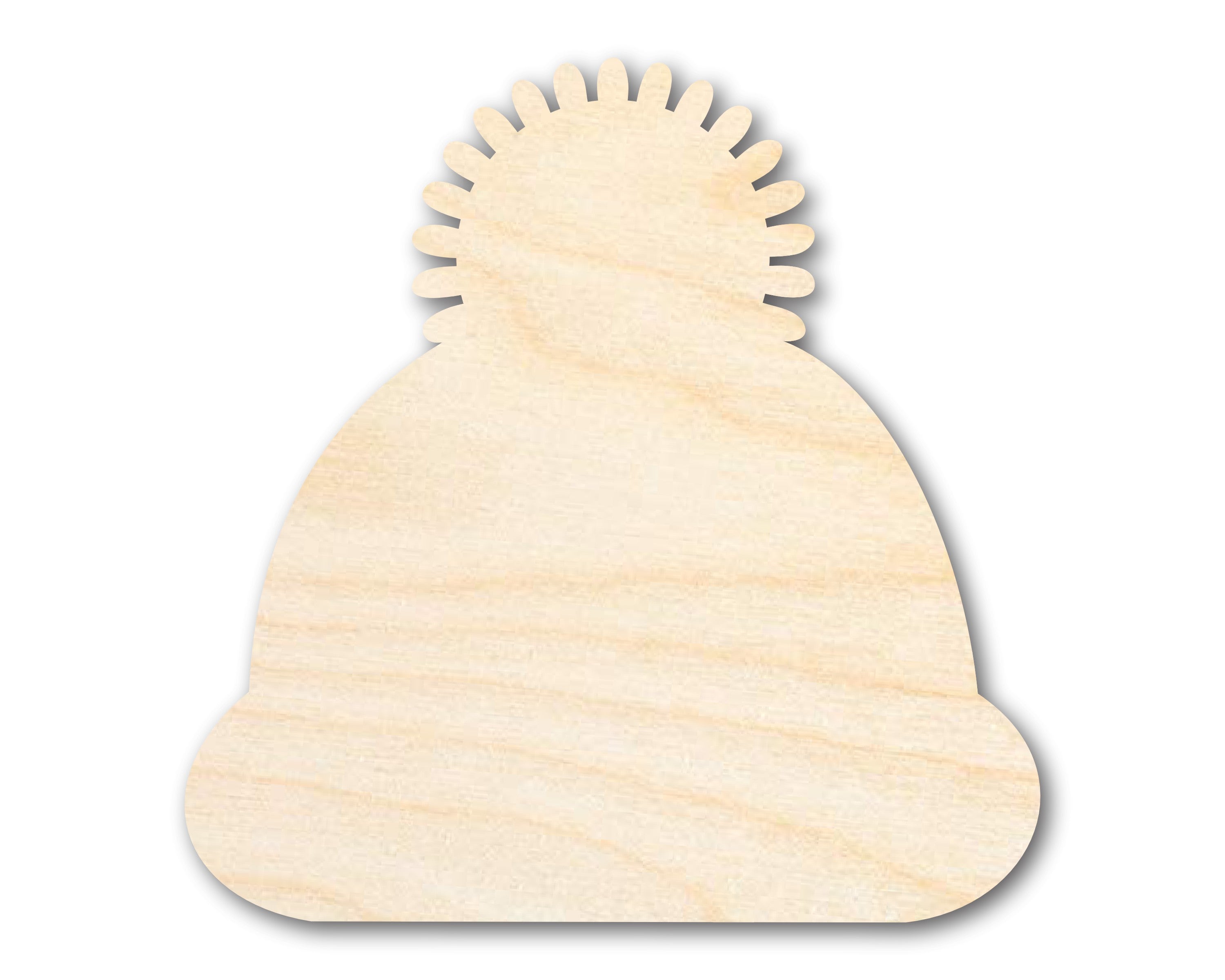 Unfinished Wood Winter Hat Silhouette | DIY Winter Craft Cutout | up to 46" DIY