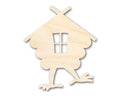 Unfinished Baba Yaga House Wood Cutout Shape | DIY Craft Cutout | up to 46" DIY