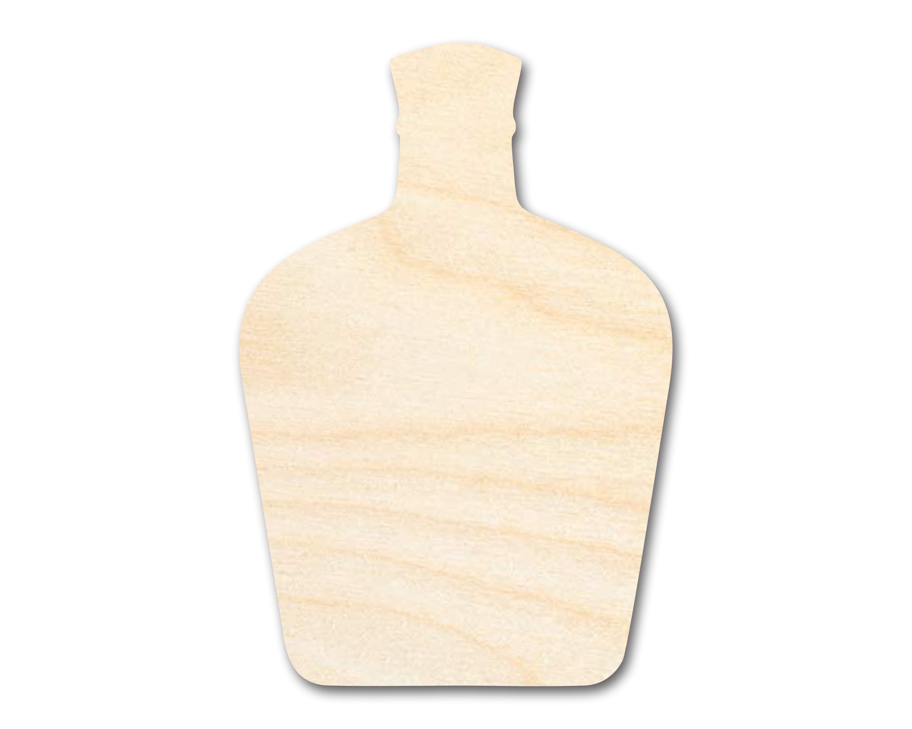 Unfinished Whisky Bottle Silhouette | DIY Craft Cutout | up to 46" DIY