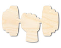 Unfinished Dumbbell Shape | DIY Craft Cutout | up to 46" DIY
