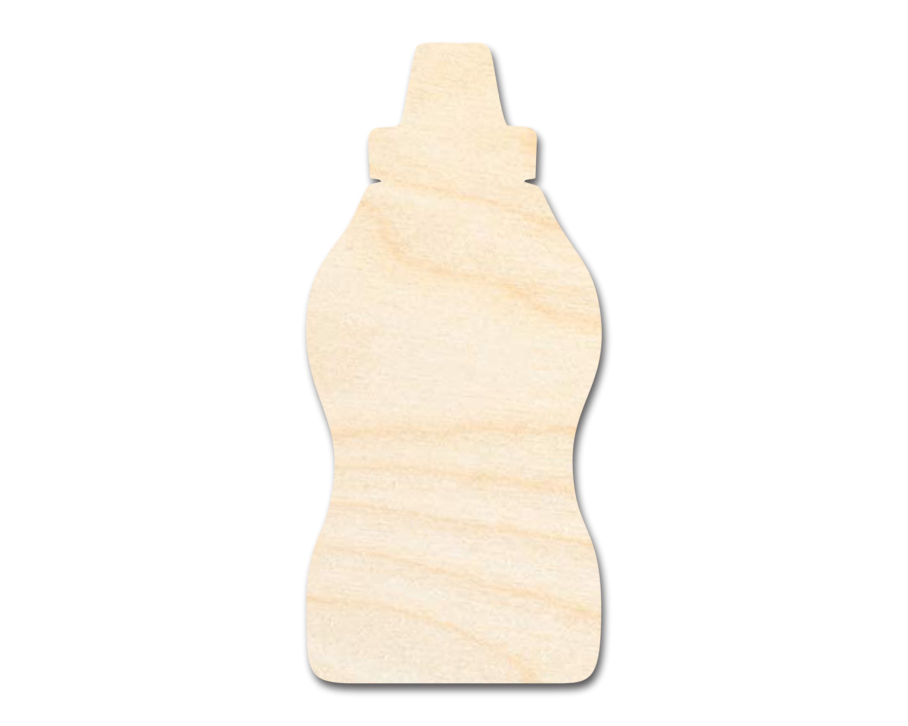 Unfinished Mustard Bottle Shape | DIY Craft Cutout | up to 46" DIY