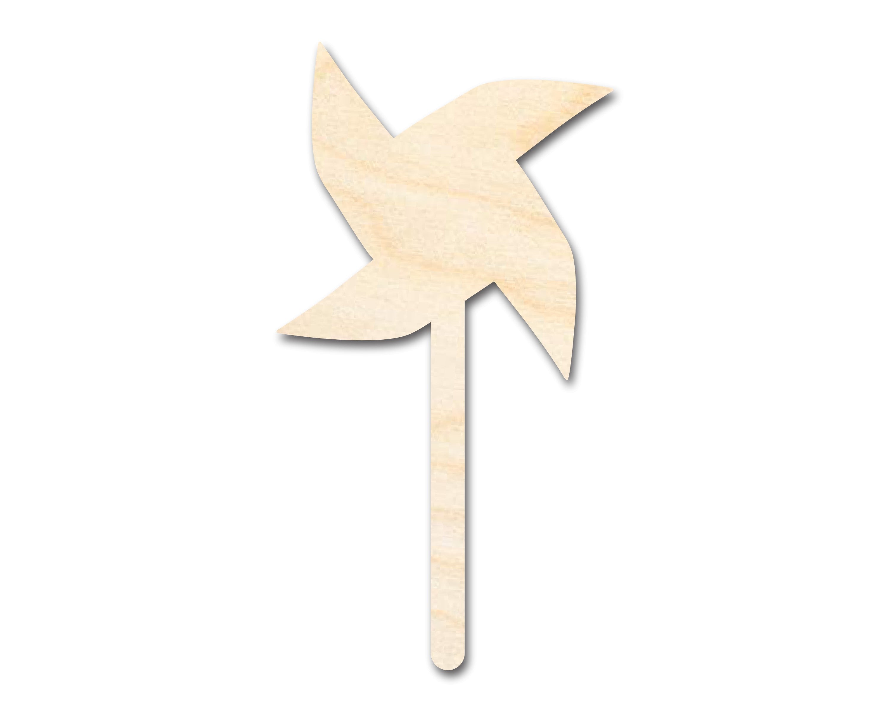 Unfinished Wood Pinwheel Shape | DIY Craft Cutout | up to 46" DIY