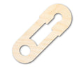 Unfinished Wood Cute Safety Pin Shape | DIY Craft Cutout | up to 46" DIY