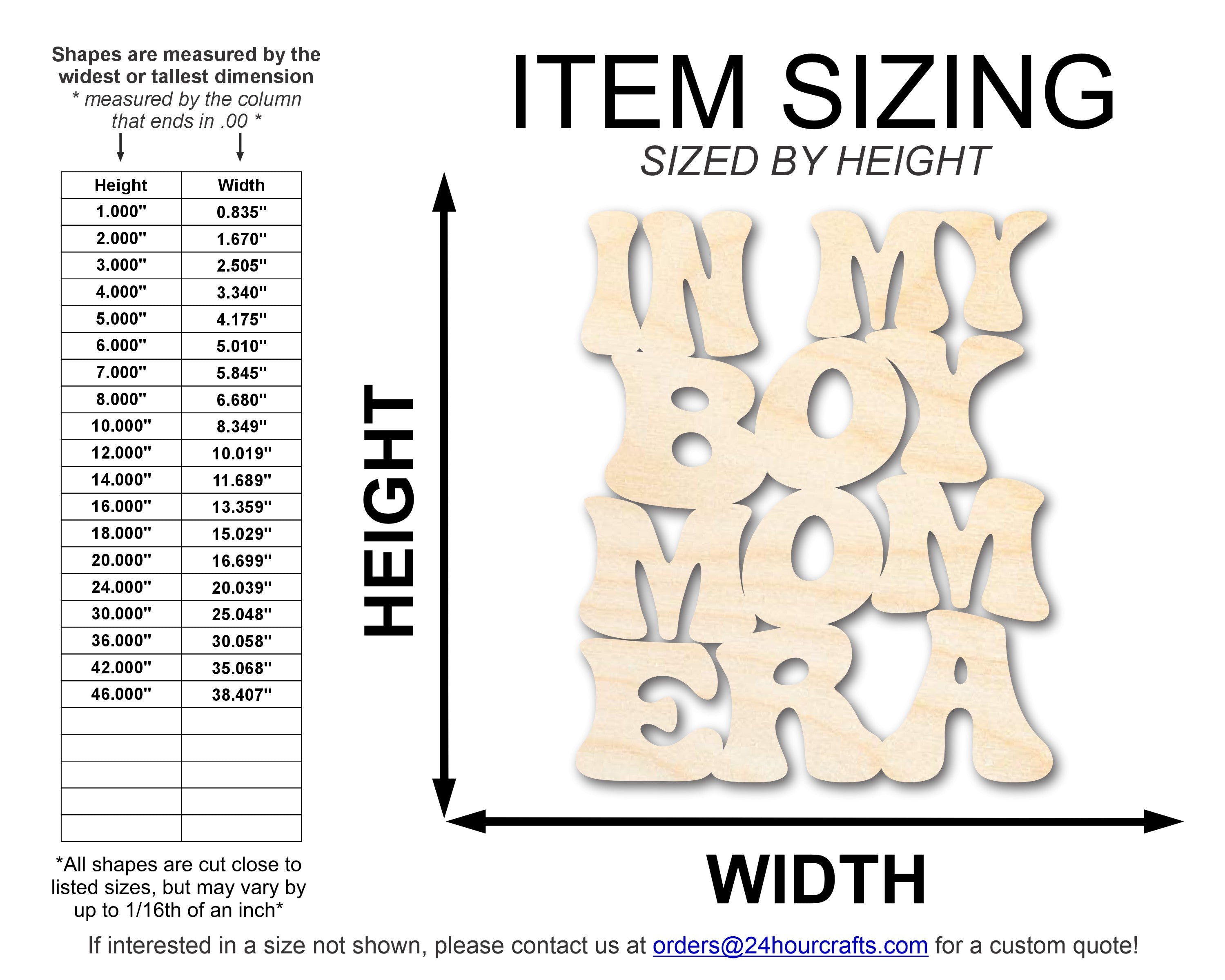Unfinished Wood In My Boy Mom Era Cutout | DIY Craft Shape | up to 46" DIY