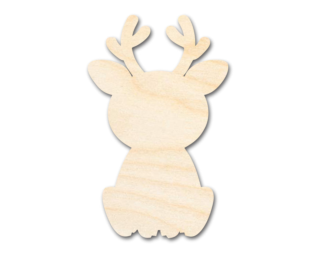 Unfinished Wood Cute Deer Shape | DIY Craft Cutout | up to 46" DIY