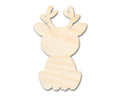 Unfinished Wood Cute Deer Shape | DIY Craft Cutout | up to 46" DIY