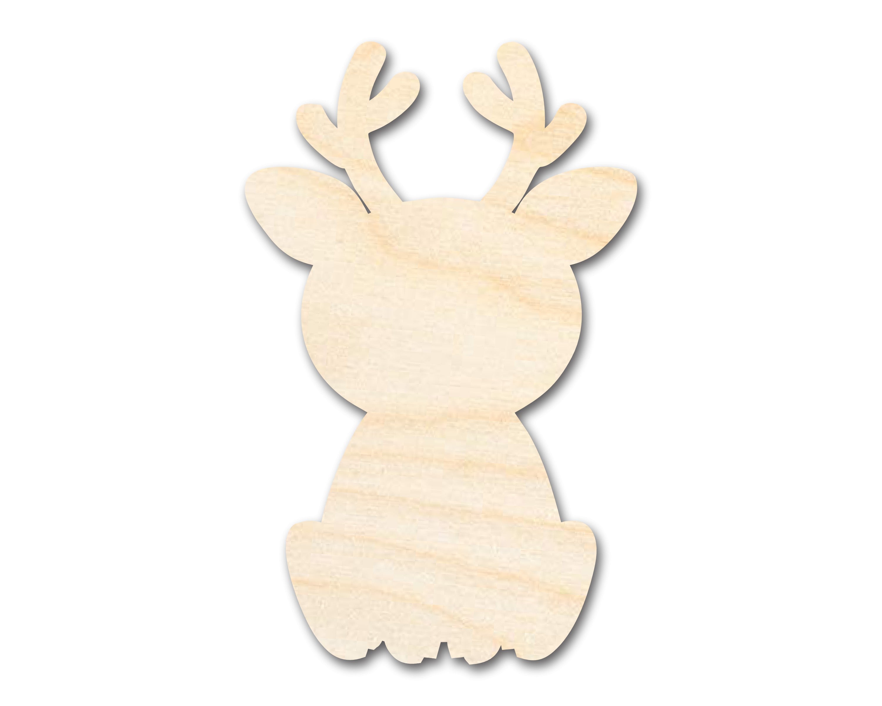 Unfinished Wood Cute Deer Shape | DIY Craft Cutout | up to 46" DIY