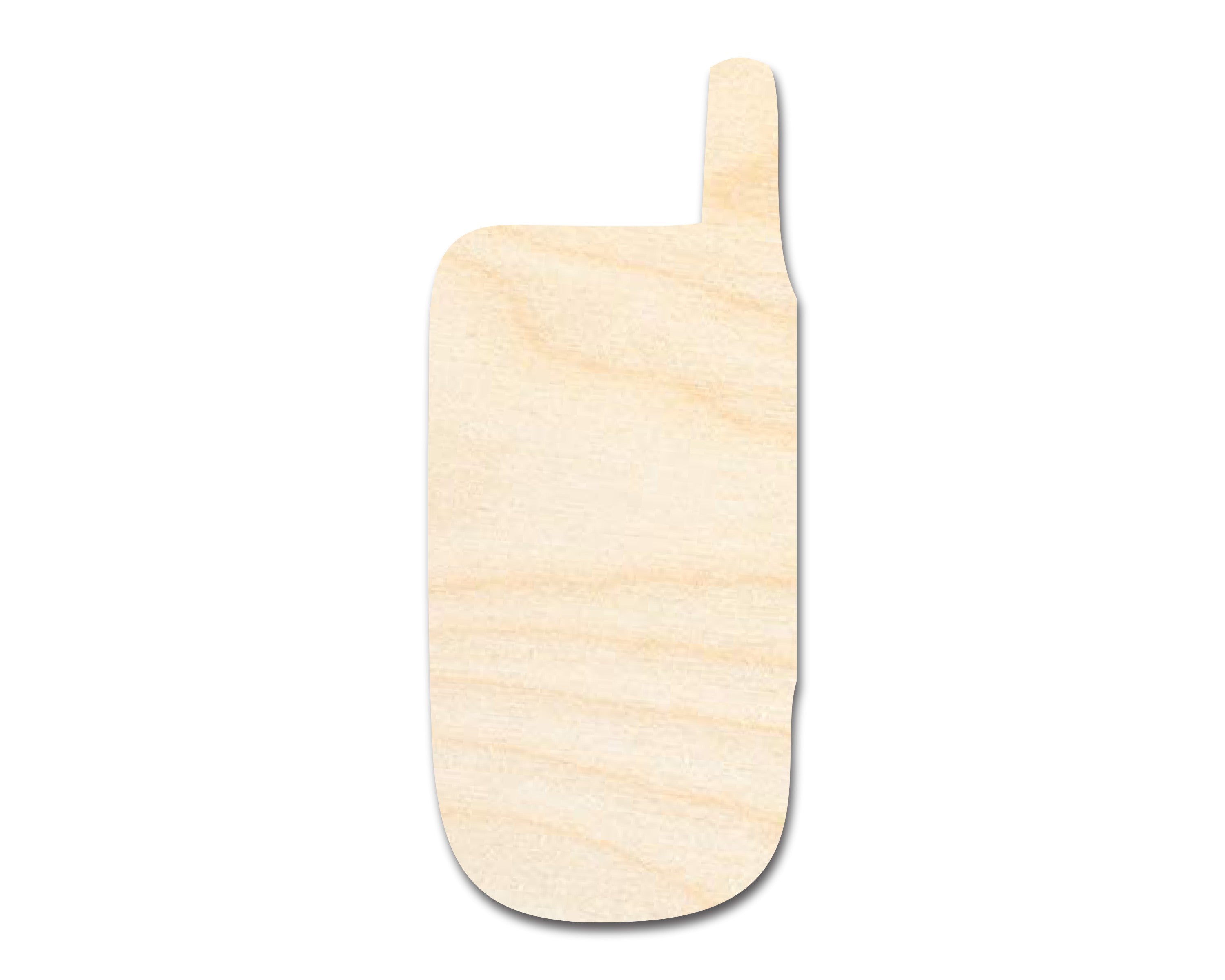 Unfinished Wood Flip Phone Shape | DIY Craft Cutout | up to 46" DIY