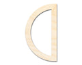 Unfinished Wood Half Circle Outline Shape | DIY Craft Cutout | up to 46" DIY