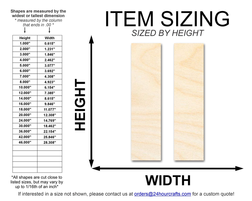 Unfinished Wood Pause Shape | DIY Craft Cutout | up to 46" DIY